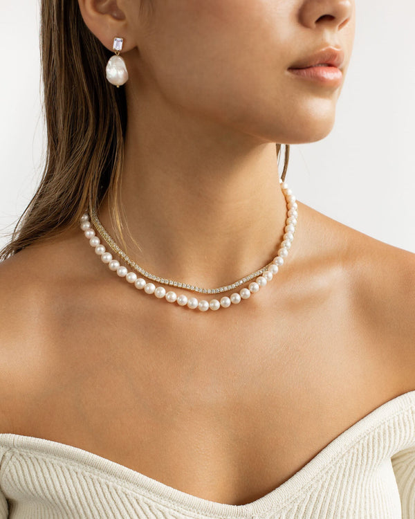 Round Pearl Necklace