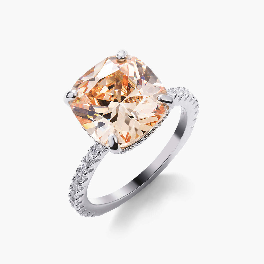 Glacies Cushion Cut Ring