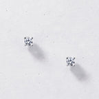 Dainty Round Stud Earrings