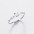 Dew Dainty Pear-cut Ring