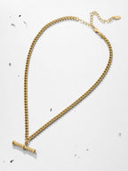 T-bar Charm Necklace