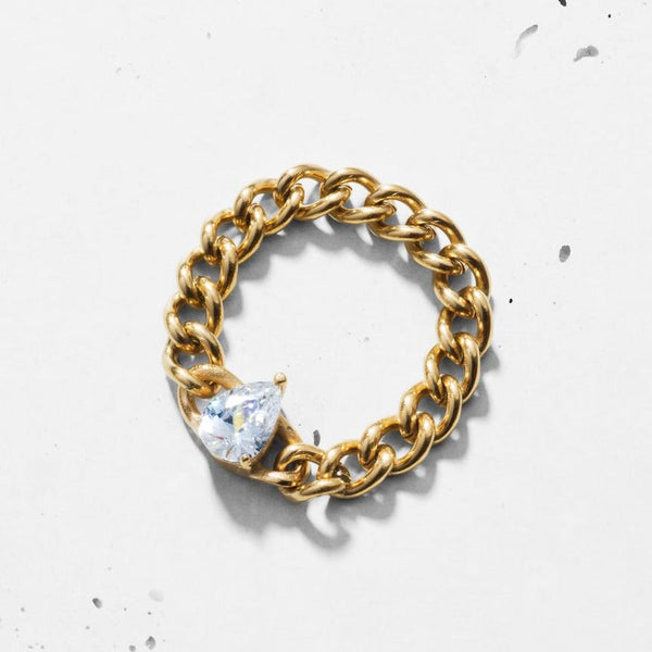 Pear-cut Chain Ring