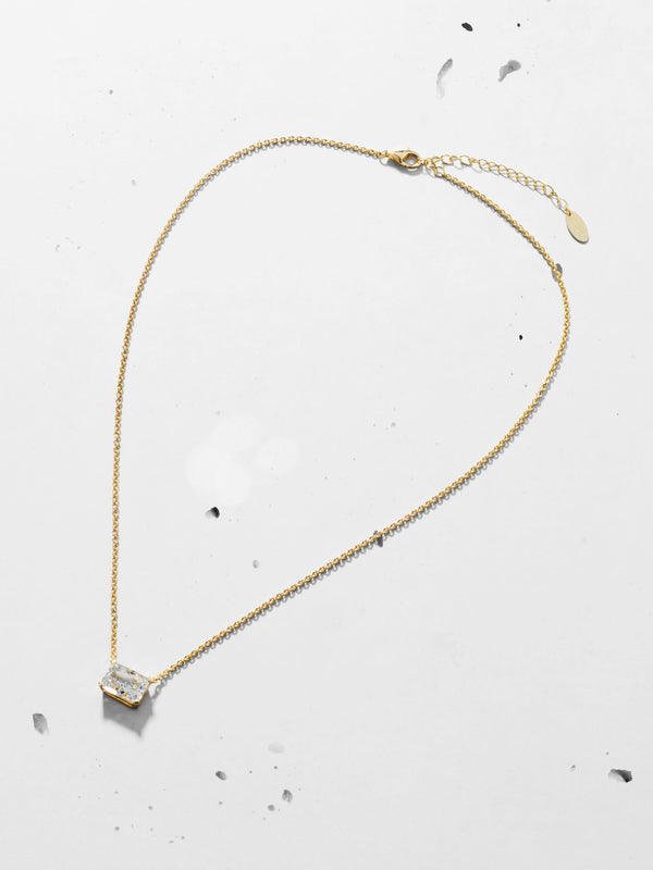 East West Radiant Pendant Necklace