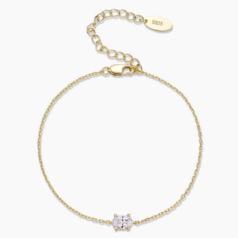 Dainty Oval Bracelet