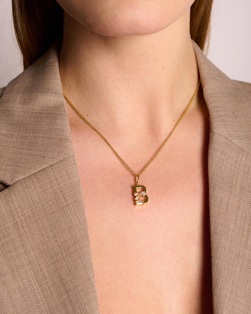 Initial Necklace | Gold