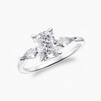Crushed Ice Rectangle Side Kite | Centrepiece Ring