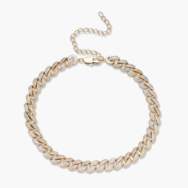 Cuban Chain Link Choker Necklace