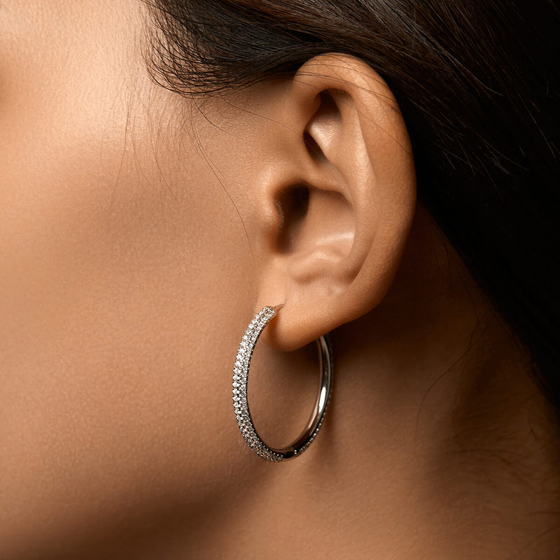 Halo Hoop Earrings