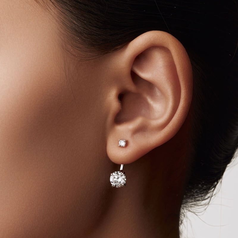 Dainty Round Stud Earrings