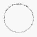 Heart Bezel Tennis Necklace
