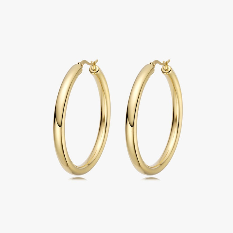 Large Classic hoop earrings