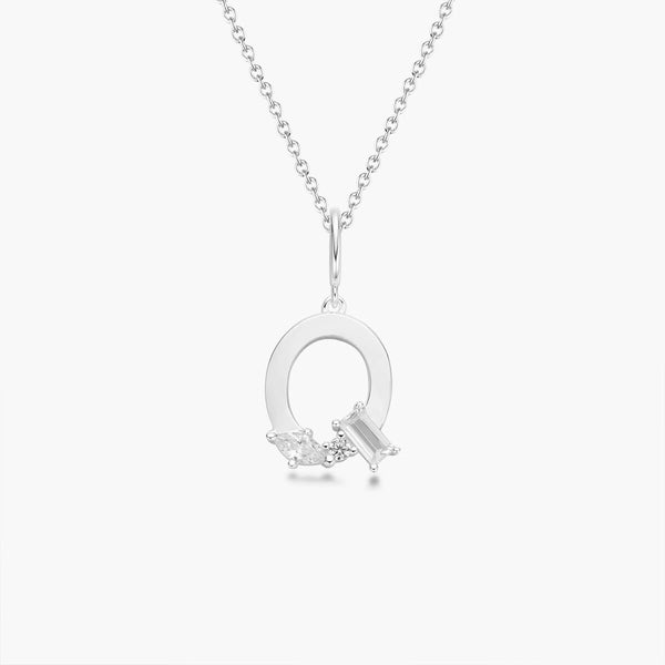 Initial Necklace | Platinum