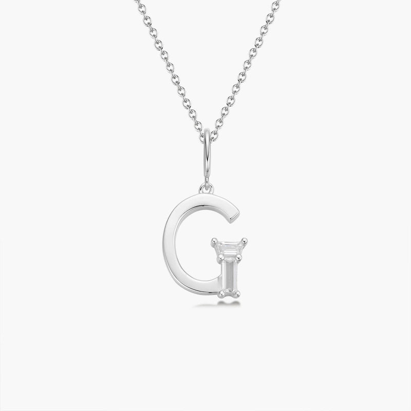 Initial Necklace | Platinum