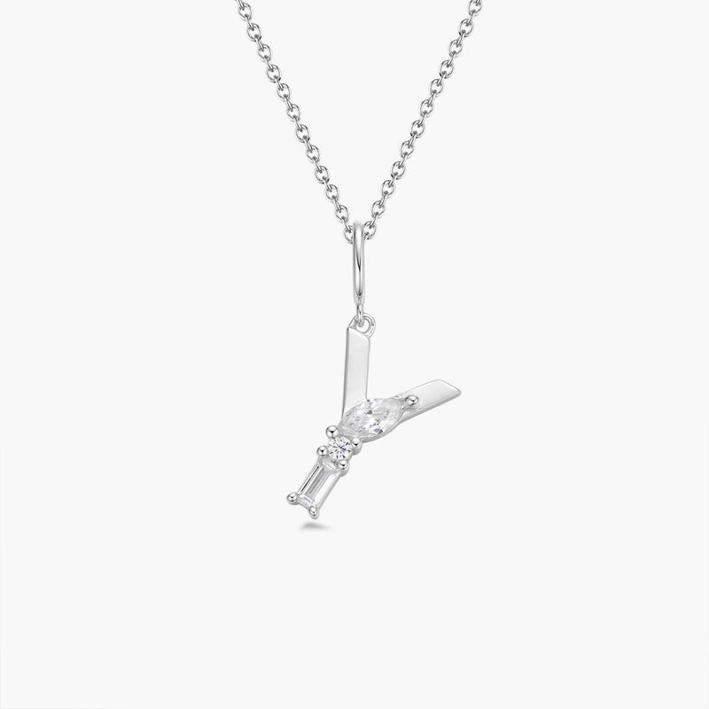 Initial Necklace | Platinum