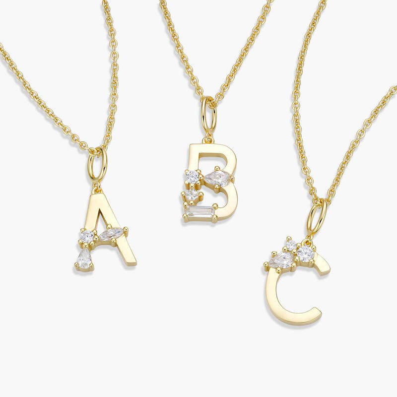 Initial Necklace | Gold