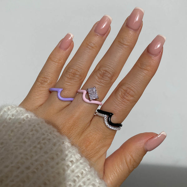 Enamel Wave Ring | Top Stacker