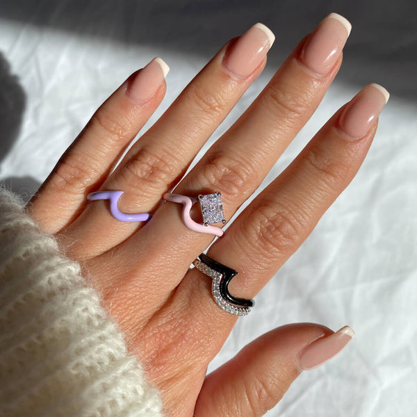 Enamel Wave Ring | Top Stacker