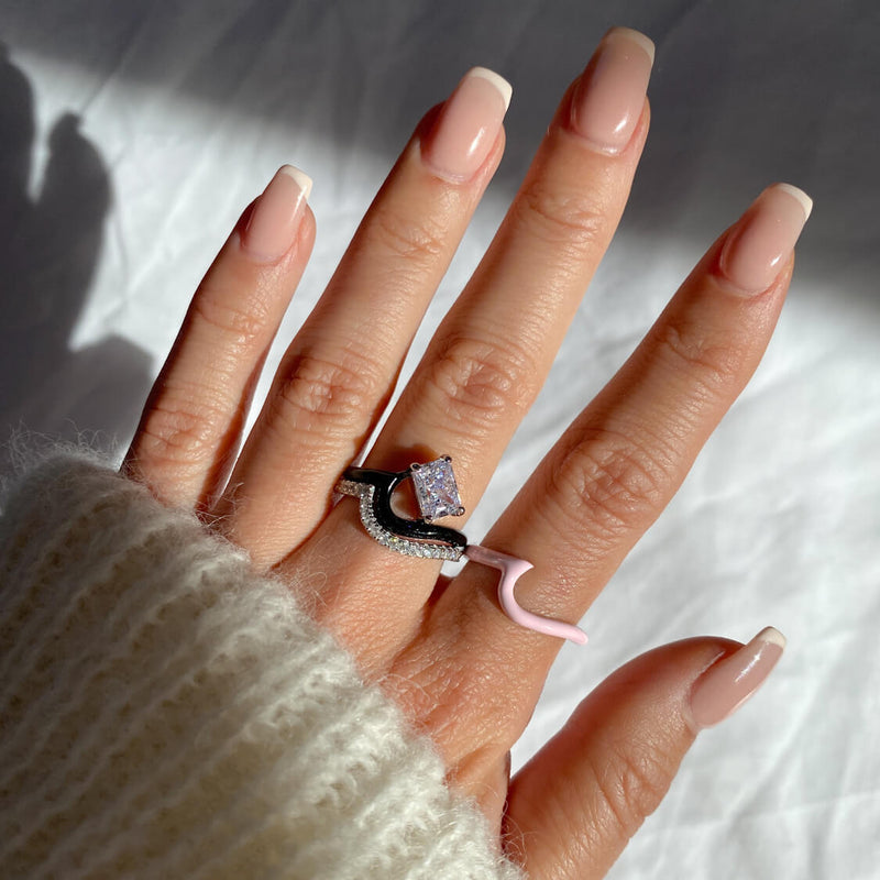 Enamel Vagues Ring