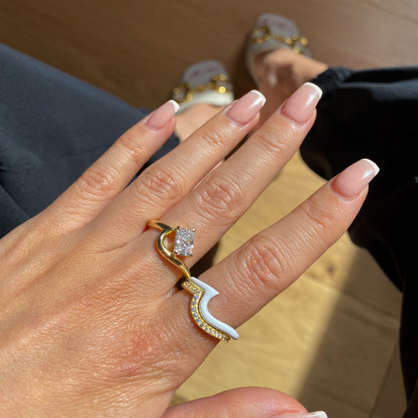 Enamel Wave Ring | Top Stacker