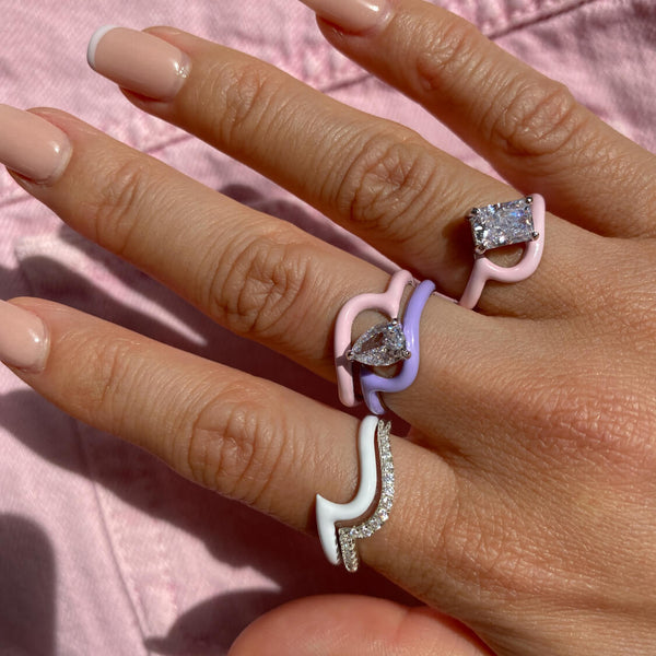 Enamel Wave Ring | Top Stacker