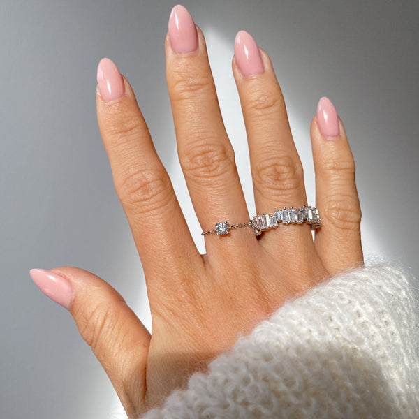 Dainty Round Chain Ring