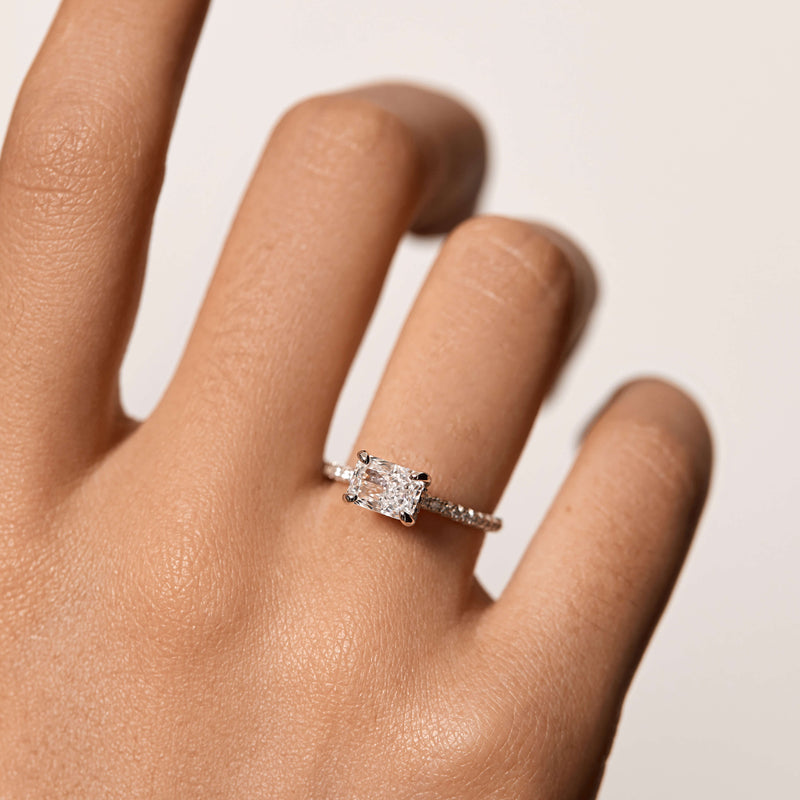 East West Radiant Pavé Ring