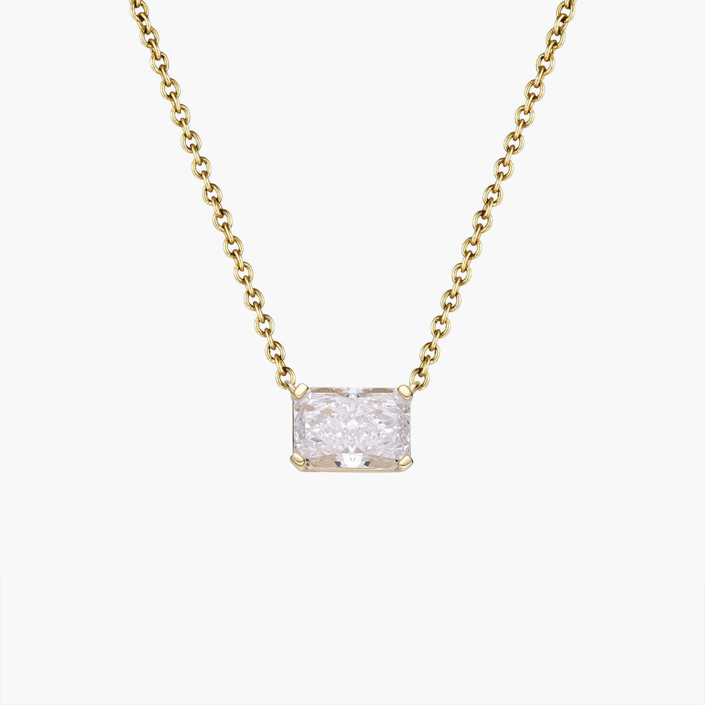 East West Radiant Pendant Necklace