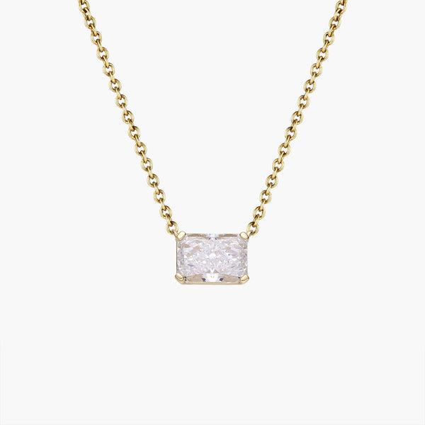 East West Radiant Pendant Necklace