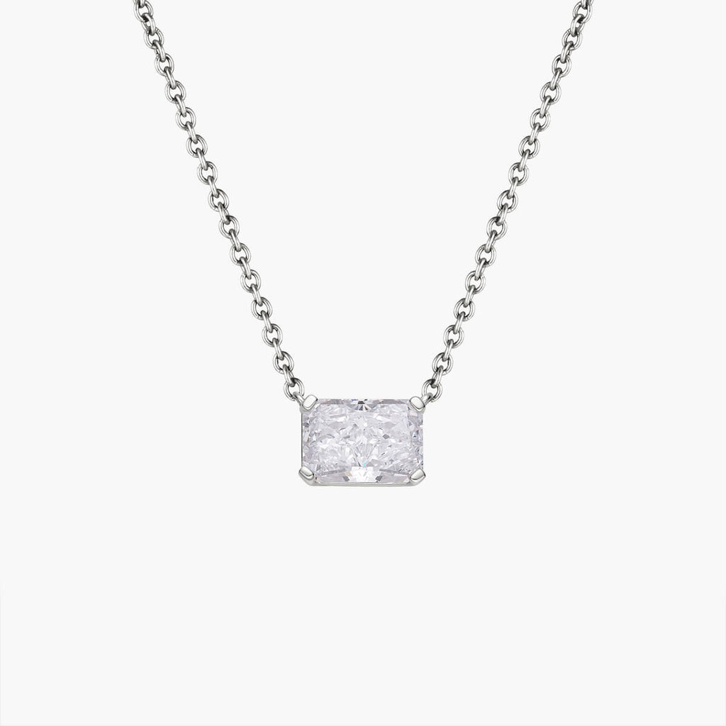 East West Radiant Pendant Necklace
