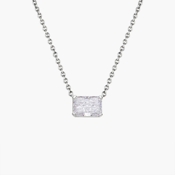 East West Radiant Pendant Necklace