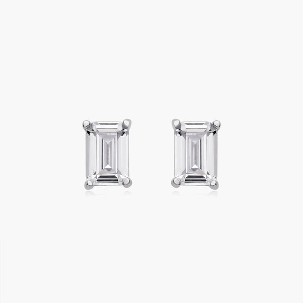 Emerald Cut Studs (Pair)