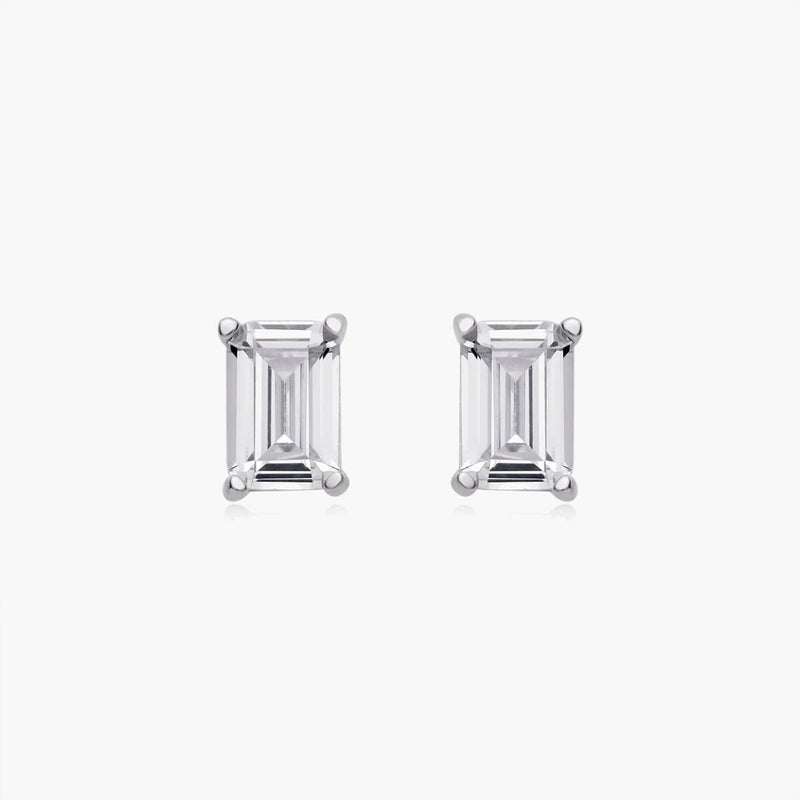 Emerald Cut Studs (Pair)