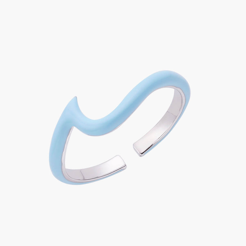 Enamel Wave Ring | Top Stacker