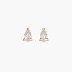 Dainty Pear-cut Stud Earrings