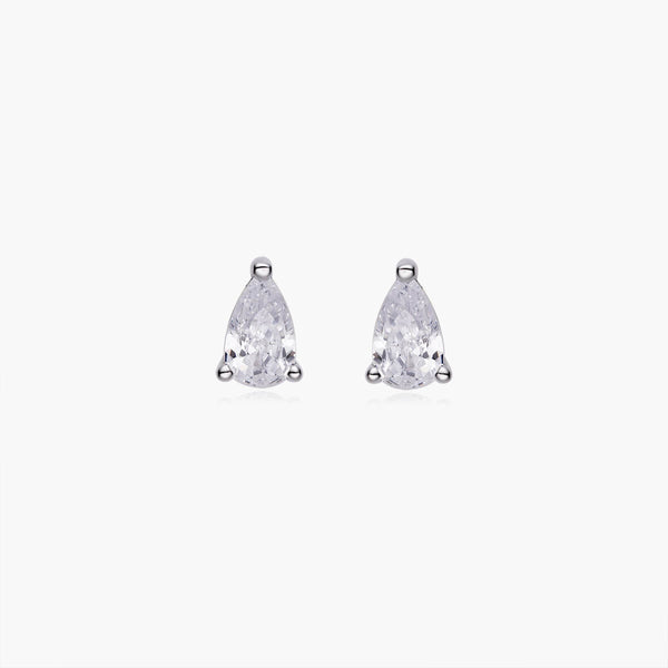 Dainty Pear-cut Stud Earrings