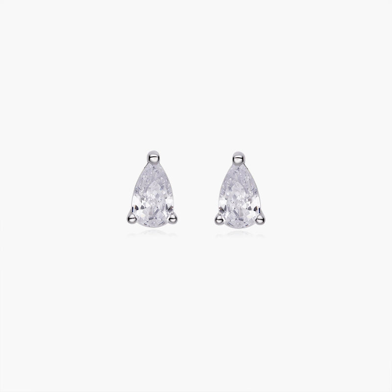 Dainty Pear-cut Stud Earrings