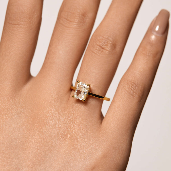 Radiant Solitaire Ring