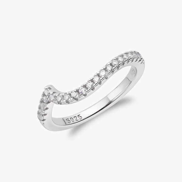 Pavé Flux Ring | Bottom Stacker